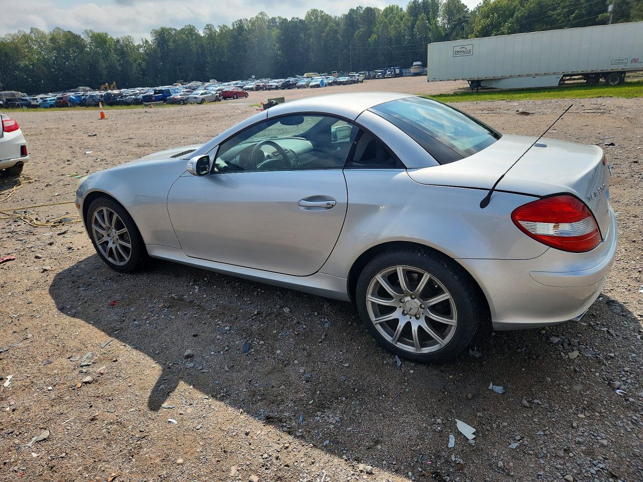 2007 Mercedes-benz Slk 350 Silver vin: WDBWK56F47F149448
