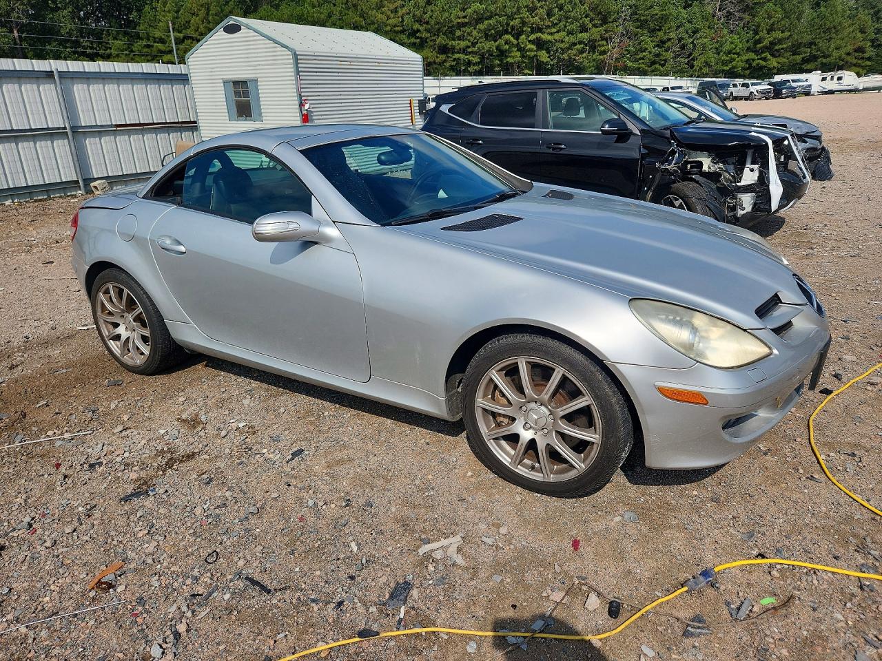 2007 Mercedes-benz Slk 350 Silver vin: WDBWK56F47F149448