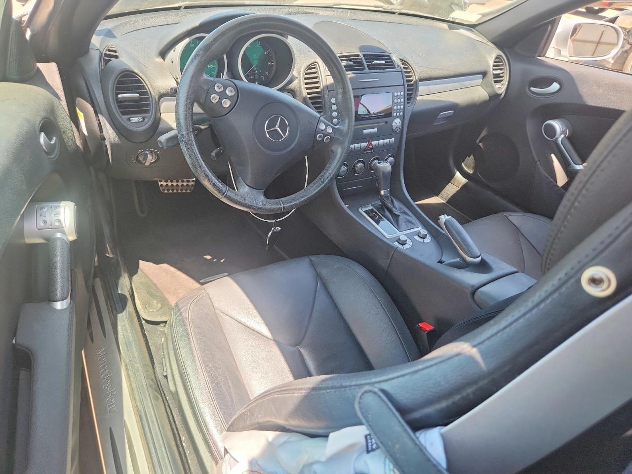 2008 Mercedes-benz Slk 350 Silver vin: WDBWK56F48F174464
