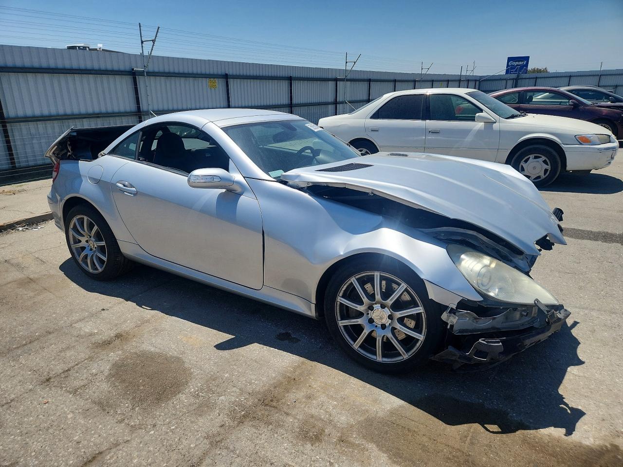 2008 Mercedes-benz Slk 350 Silver vin: WDBWK56F48F174464