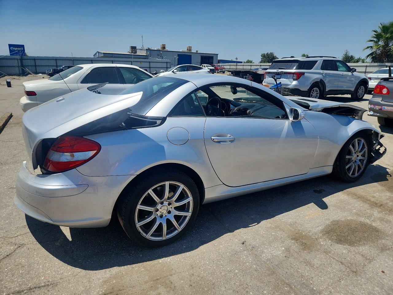 2008 Mercedes-benz Slk 350 Silver vin: WDBWK56F48F174464