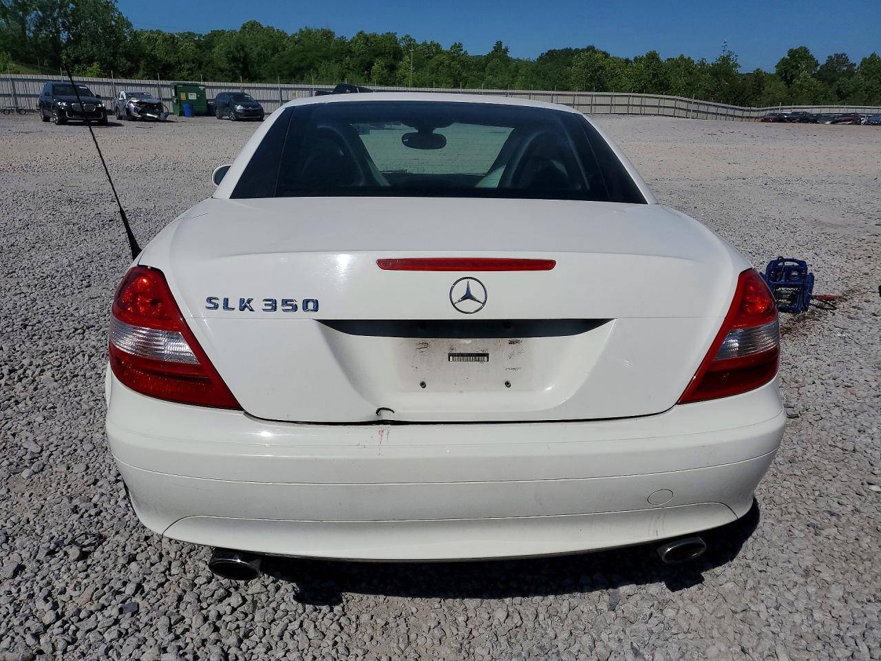 2005 Mercedes-benz Slk 350 White vin: WDBWK56F55F037304