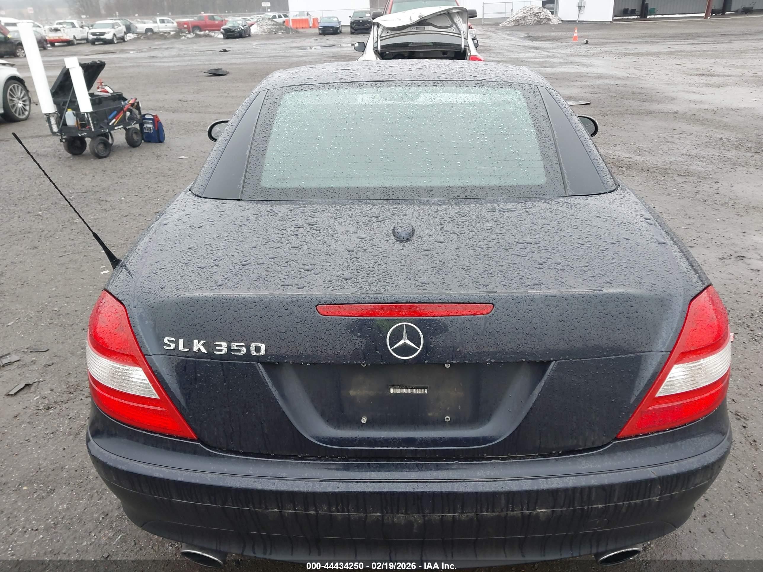 2008 Mercedes-benz Slk 350   Dark Blue vin: WDBWK56F58F184291