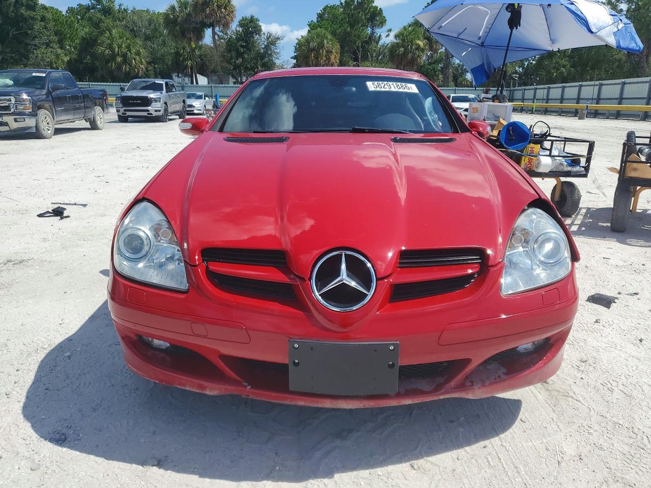 2005 Mercedes-benz Slk 350 Красный vin: WDBWK56F65F057108