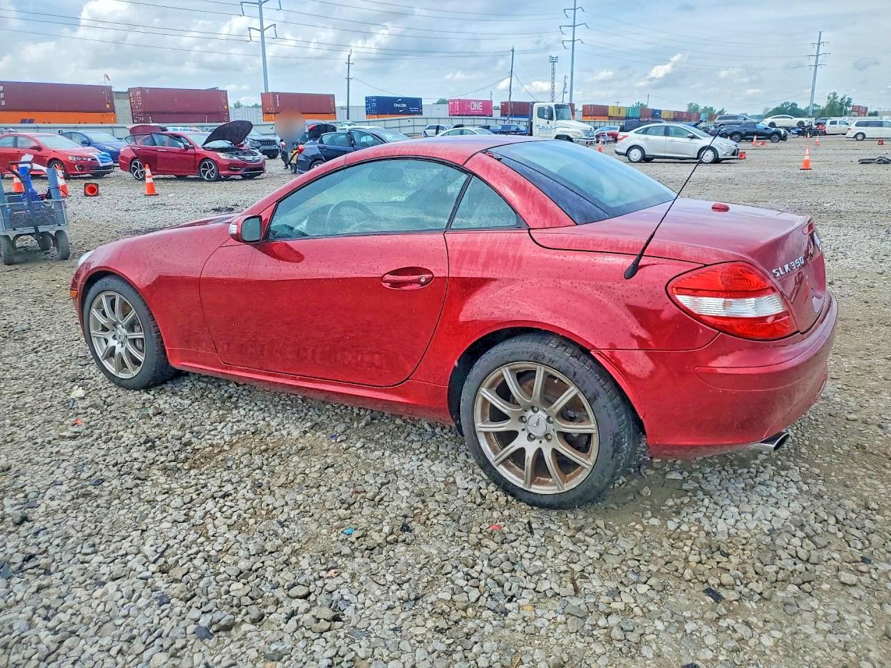 2006 Mercedes-benz Slk 350 Red vin: WDBWK56F66F082186