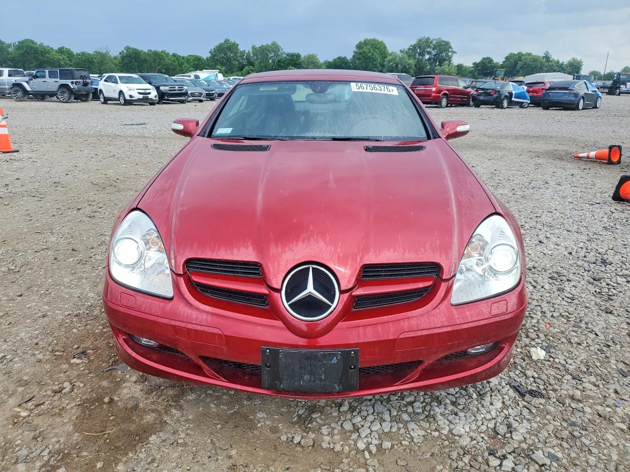 2006 Mercedes-benz Slk 350 Red vin: WDBWK56F66F082186