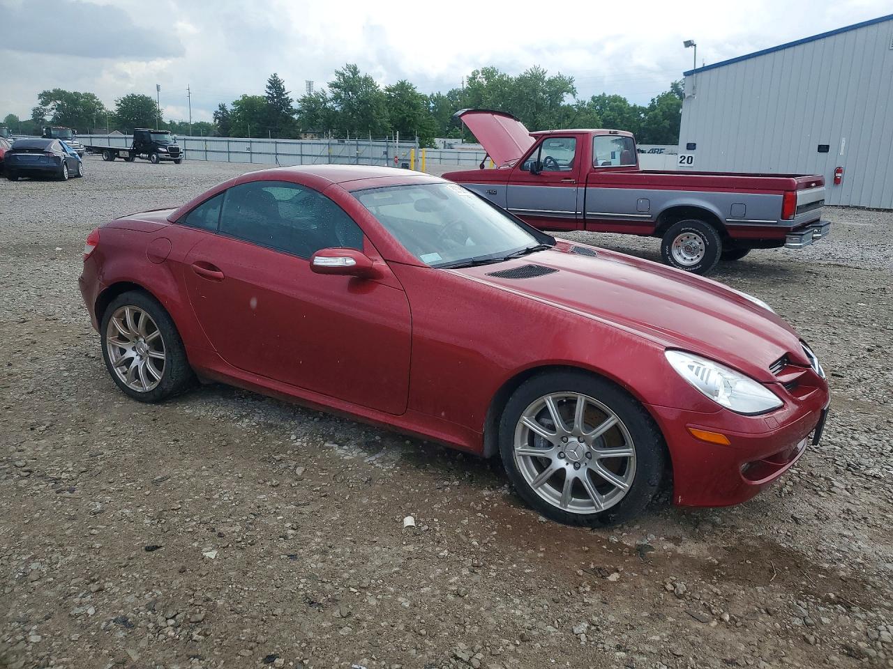 2006 Mercedes-benz Slk 350 Red vin: WDBWK56F66F082186