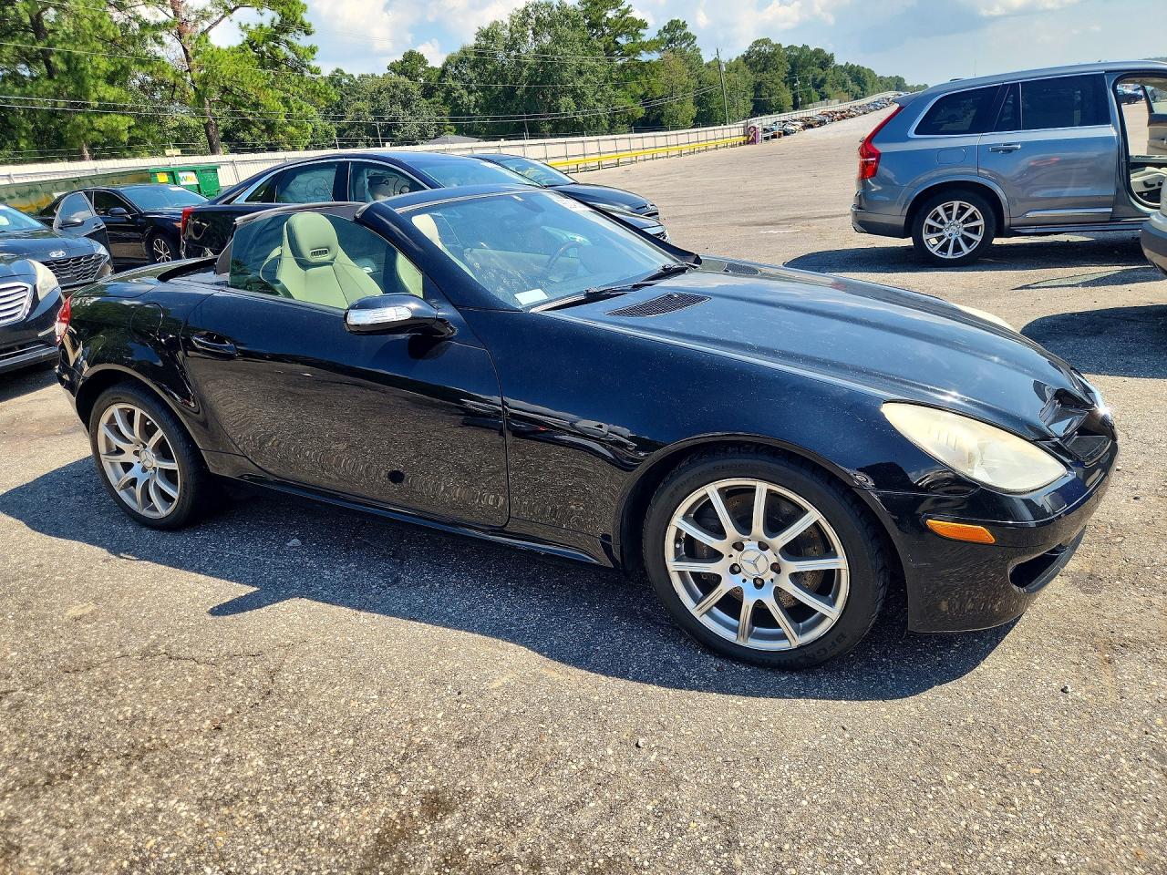 2006 Mercedes-benz Slk 350 Black vin: WDBWK56F66F086917
