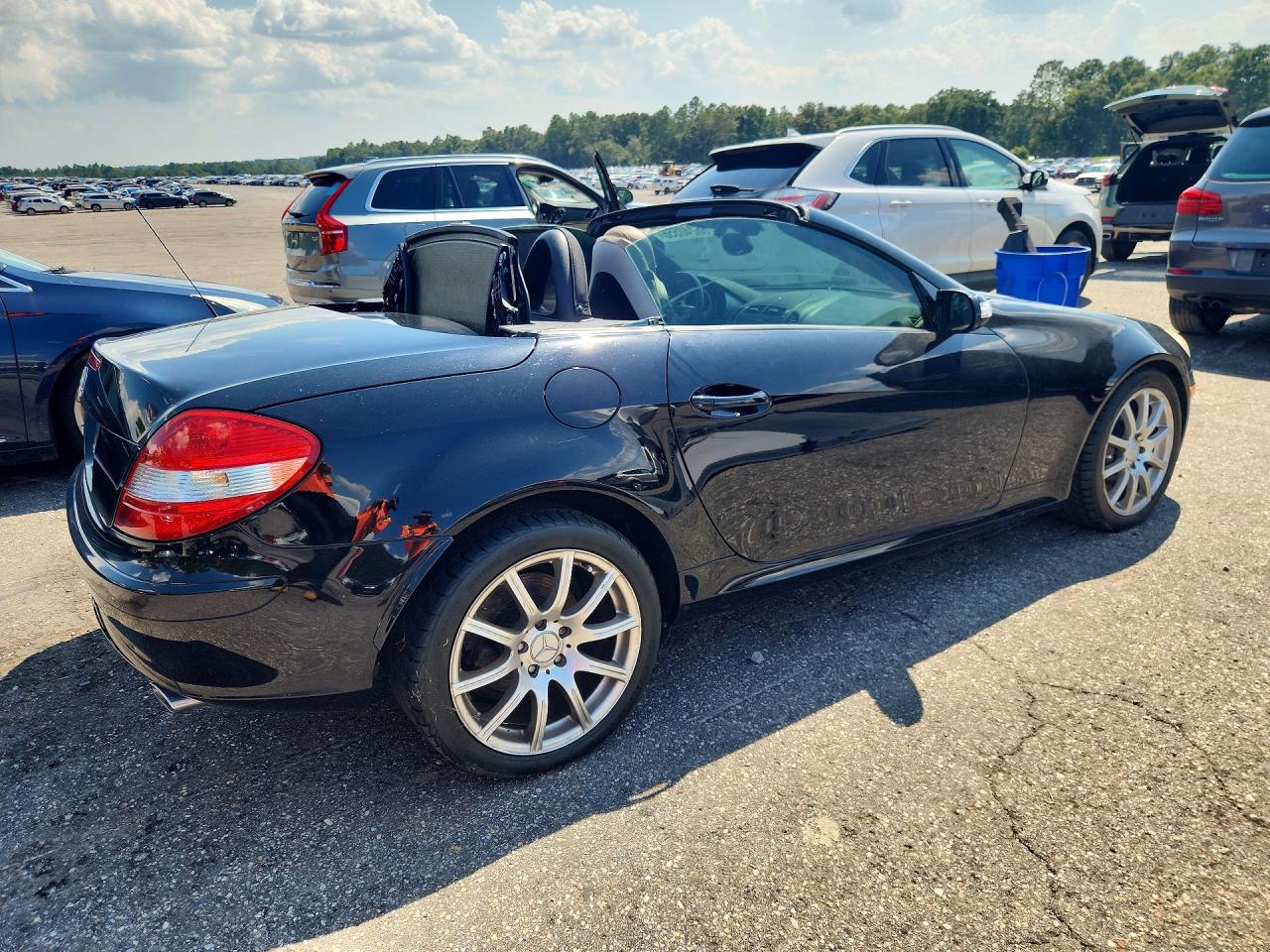 2006 Mercedes-benz Slk 350 Black vin: WDBWK56F66F086917