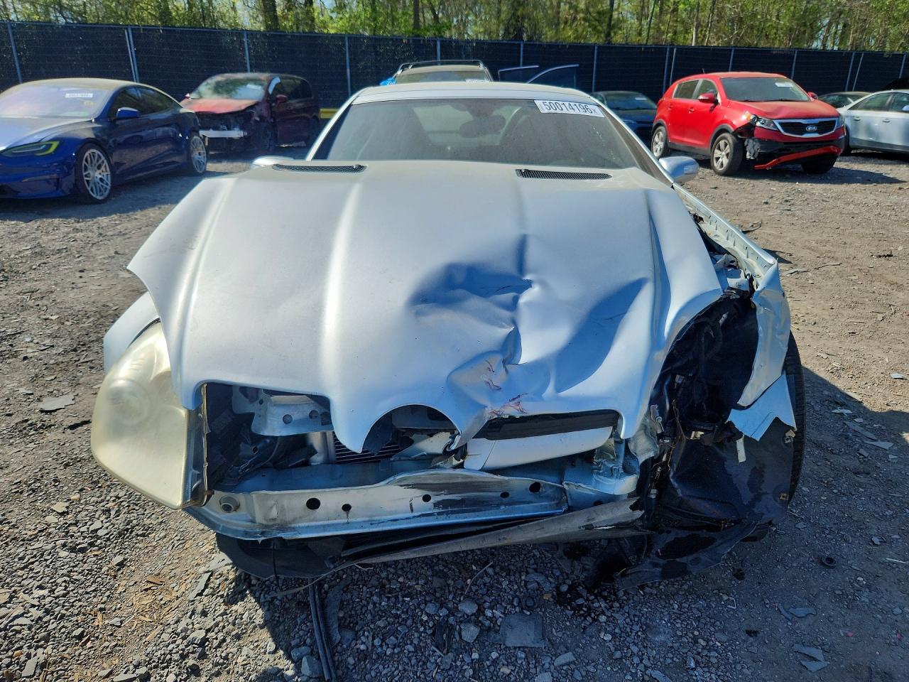 2005 Mercedes-benz Slk 350 Silver vin: WDBWK56F75F045162