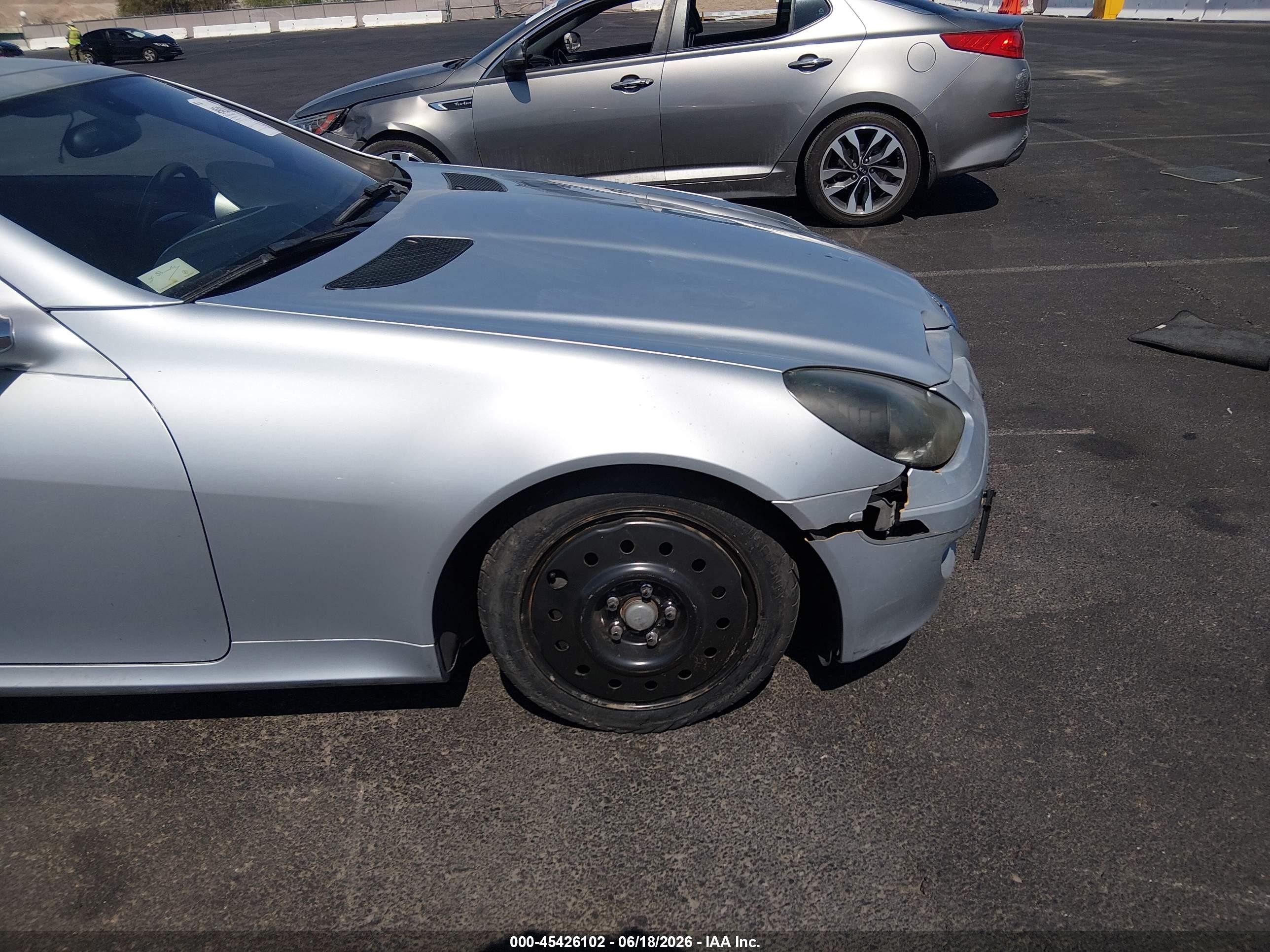 2005 Mercedes-benz Slk 350   Silver vin: WDBWK56F75F048045