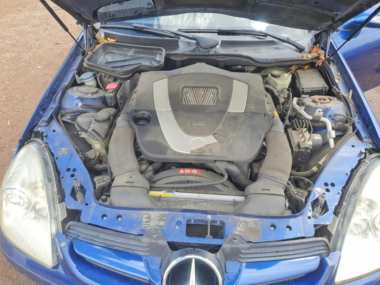 2005 Mercedes-benz Slk 350 Blue vin: WDBWK56F85F025308
