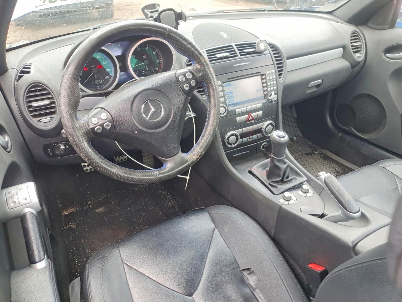 2005 Mercedes-benz Slk 350 Blue vin: WDBWK56F85F025308