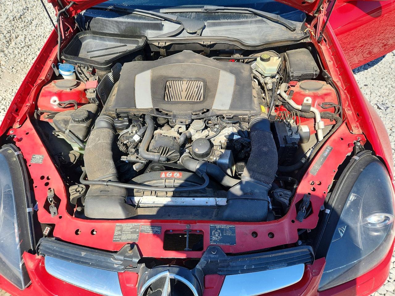 2005 Mercedes-benz Slk 350 Red vin: WDBWK56F85F038494