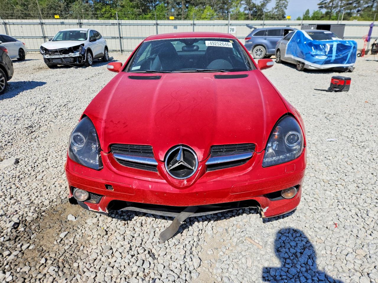 2005 Mercedes-benz Slk 350 Red vin: WDBWK56F85F038494