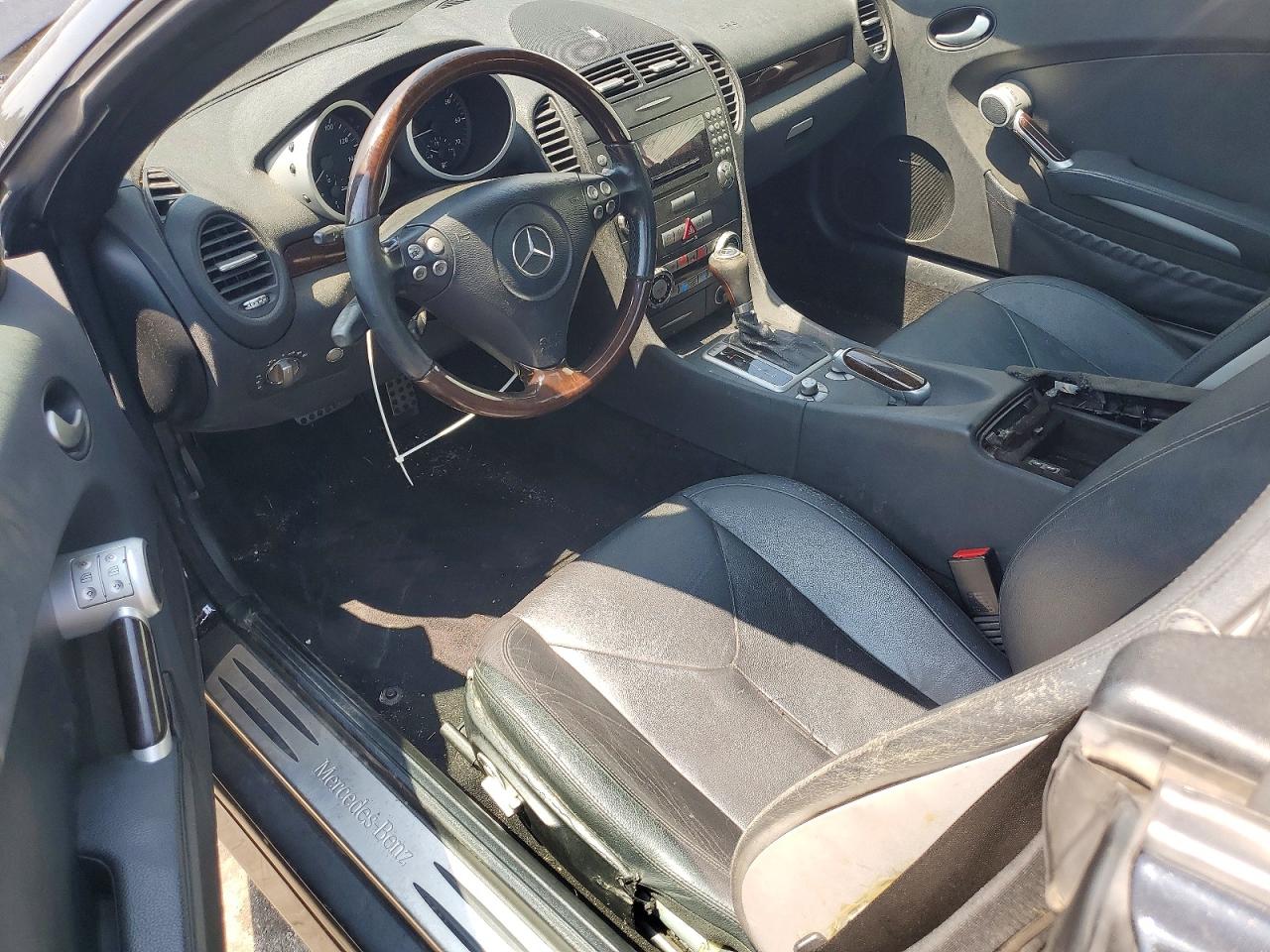 2005 Mercedes-benz Slk 350 Black vin: WDBWK56F85F054761