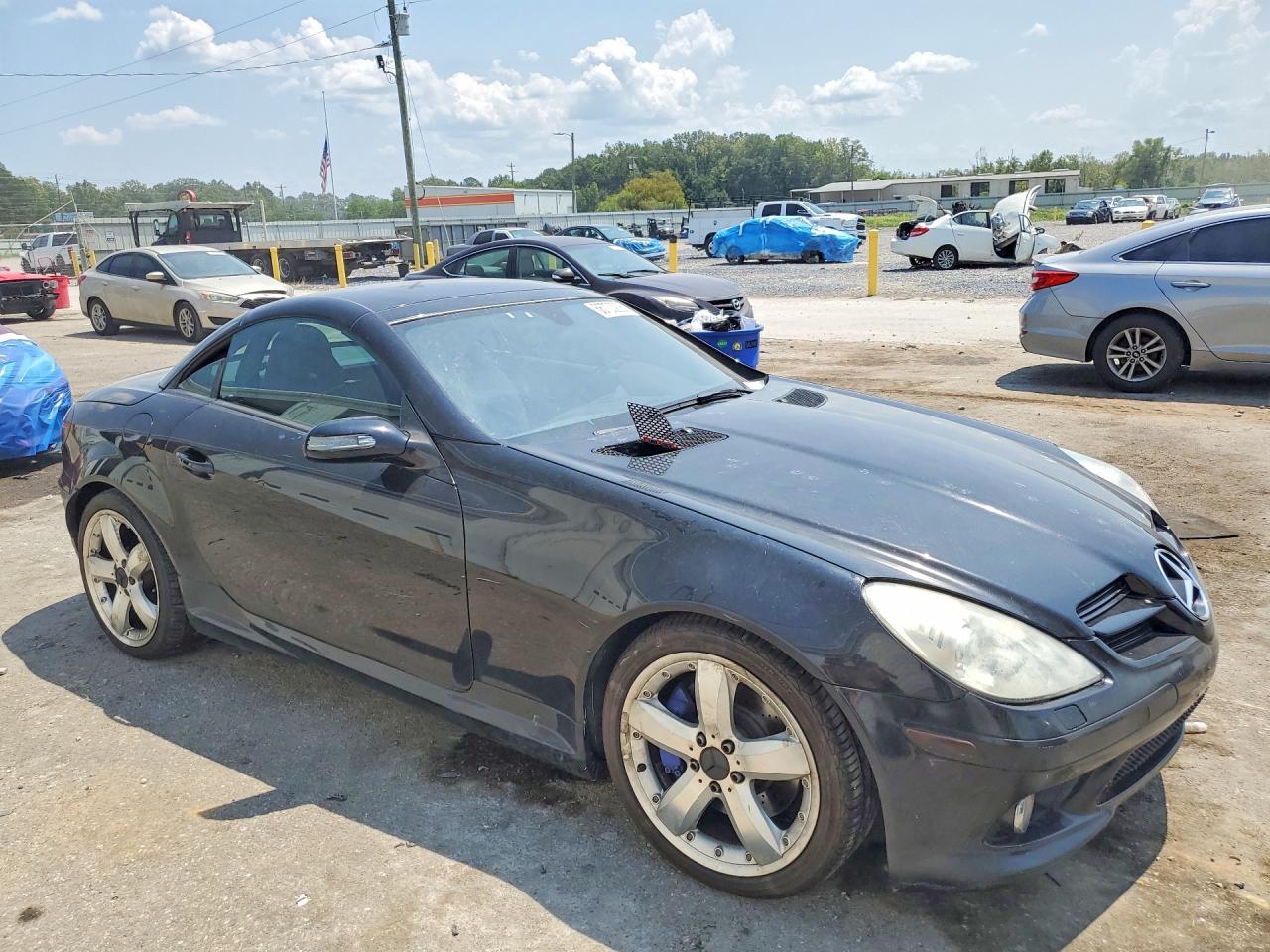 2005 Mercedes-benz Slk 350 Black vin: WDBWK56F85F054761