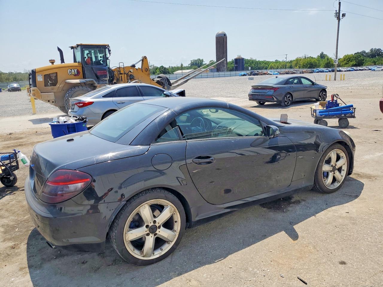 2005 Mercedes-benz Slk 350 Black vin: WDBWK56F85F054761