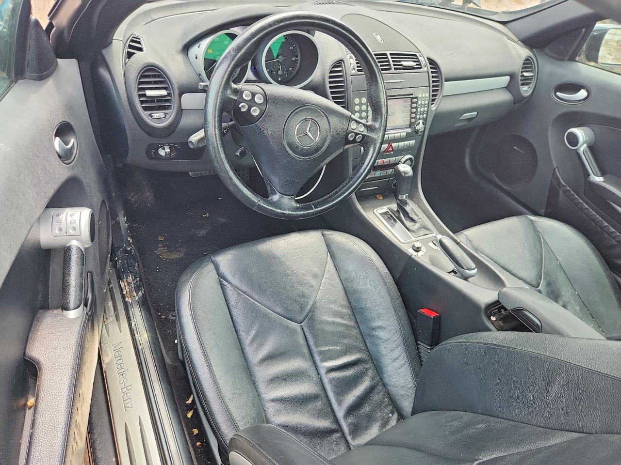 2006 Mercedes-benz Slk 350 Black vin: WDBWK56F86F096428