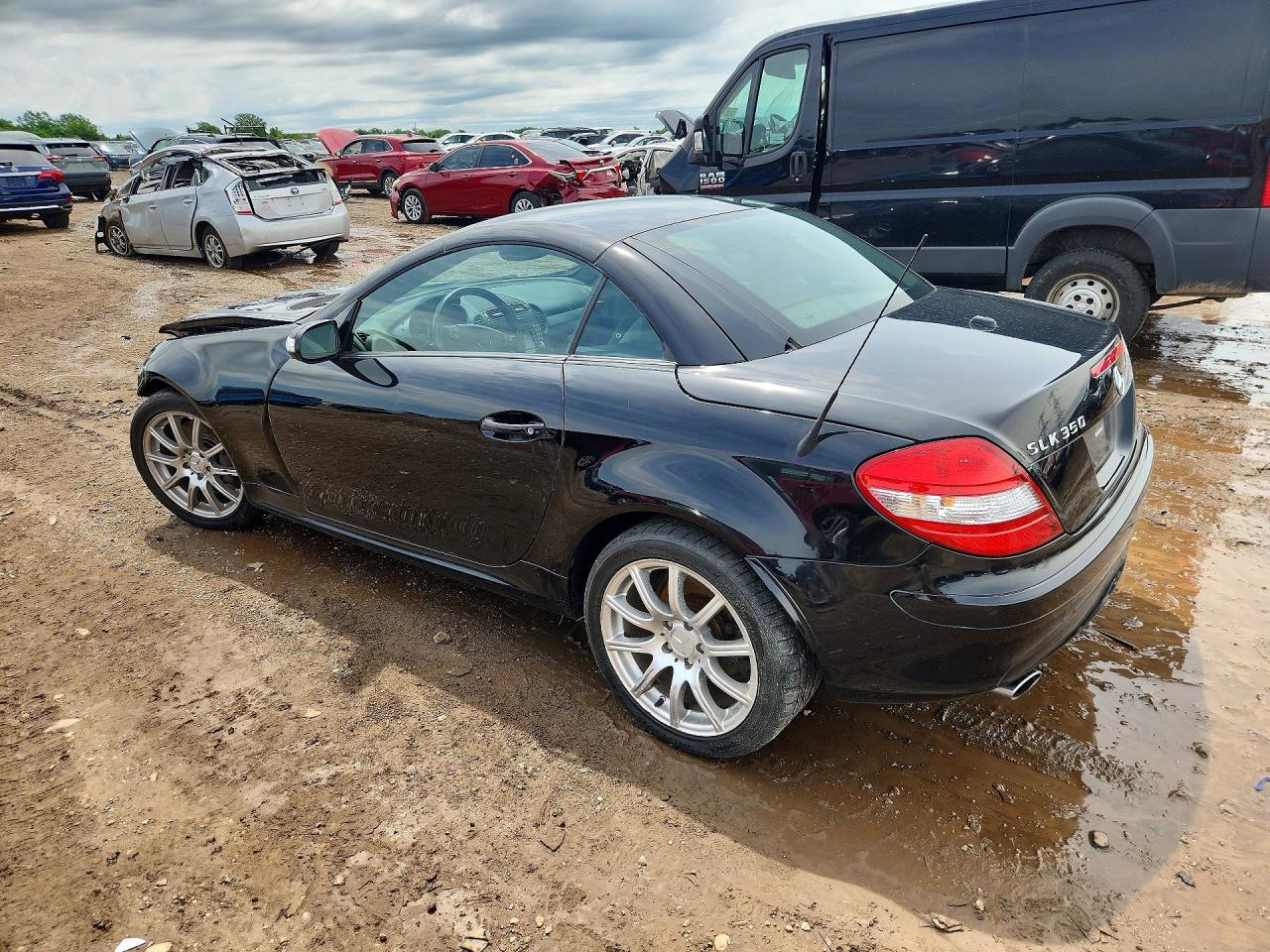 2006 Mercedes-benz Slk 350 Black vin: WDBWK56F86F096428