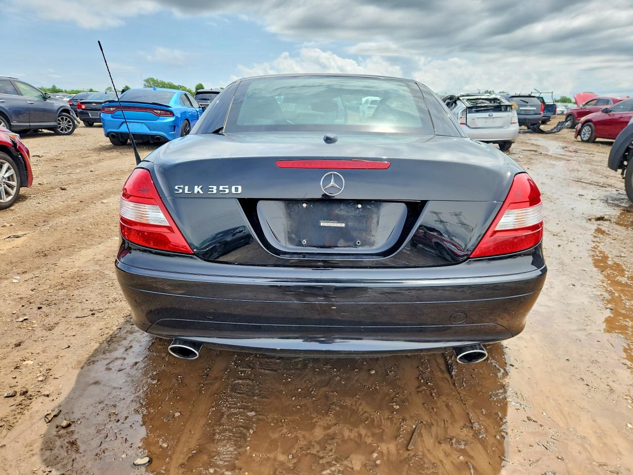 2006 Mercedes-benz Slk 350 Black vin: WDBWK56F86F096428