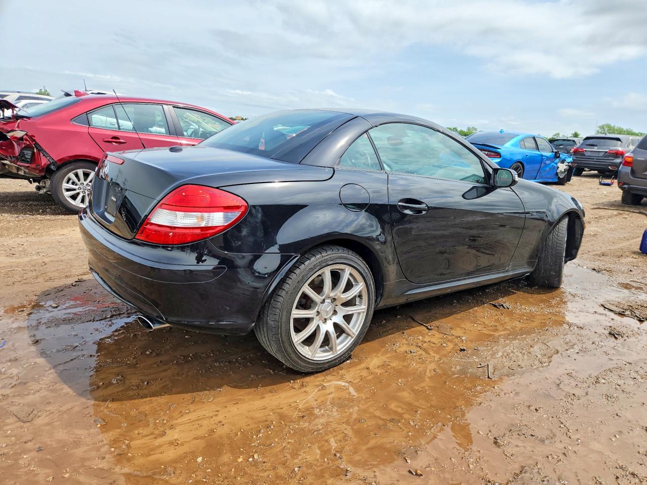 2006 Mercedes-benz Slk 350 Black vin: WDBWK56F86F096428