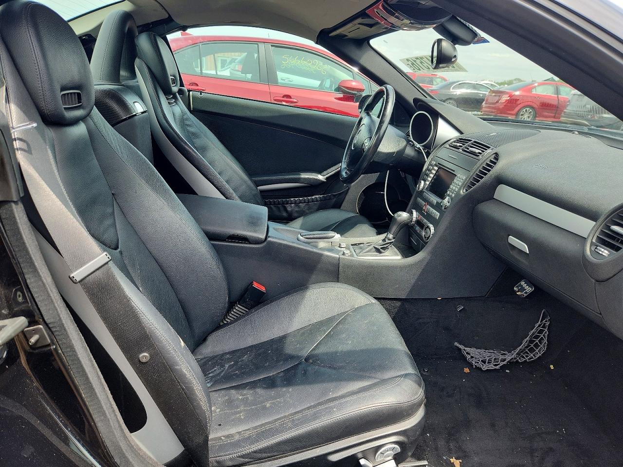2006 Mercedes-benz Slk 350 Black vin: WDBWK56F86F096428