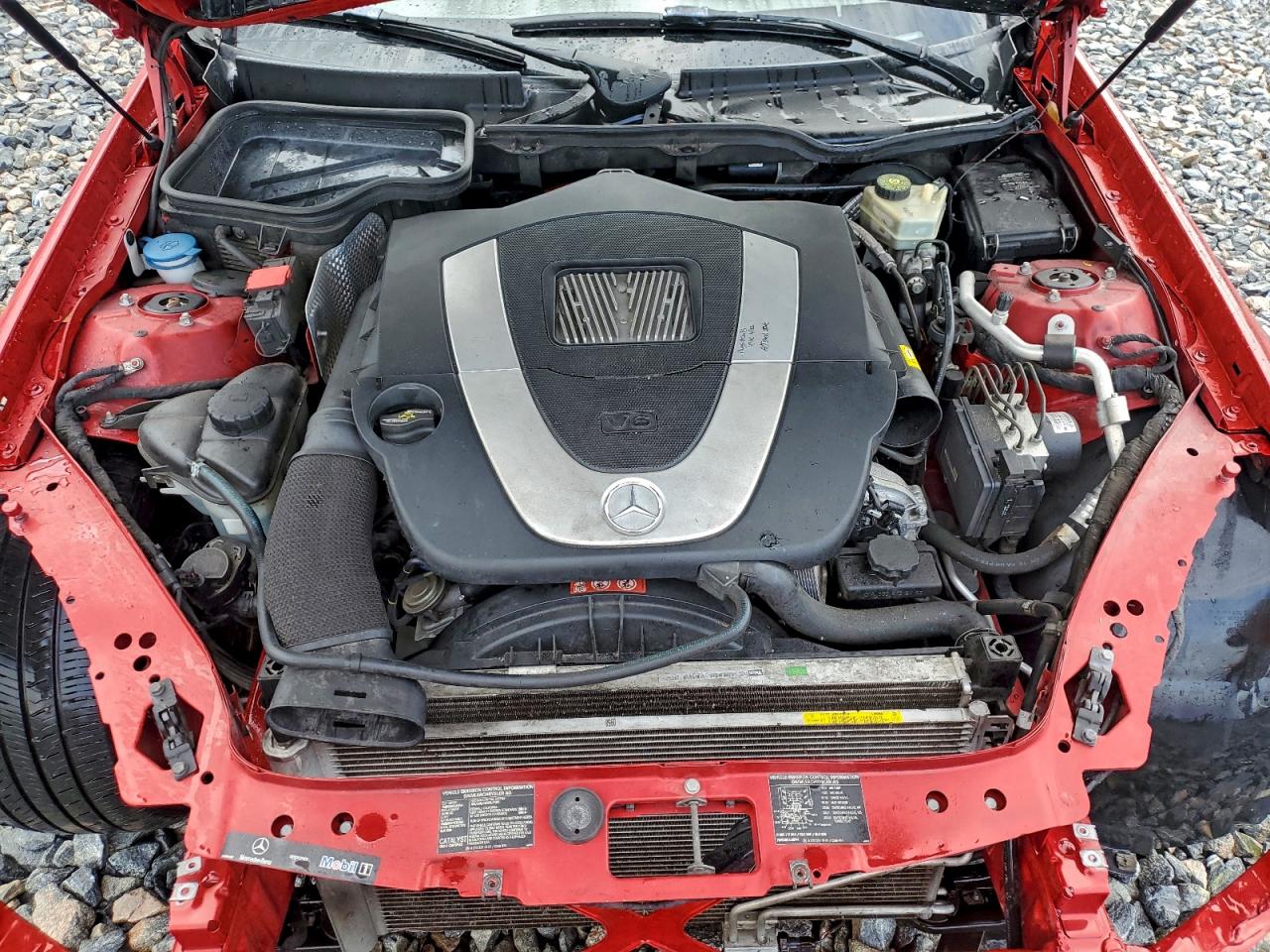 2007 Mercedes-benz Slk 350 Red vin: WDBWK56F87F143667