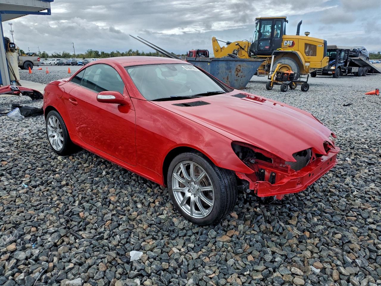 2007 Mercedes-benz Slk 350 Red vin: WDBWK56F87F143667