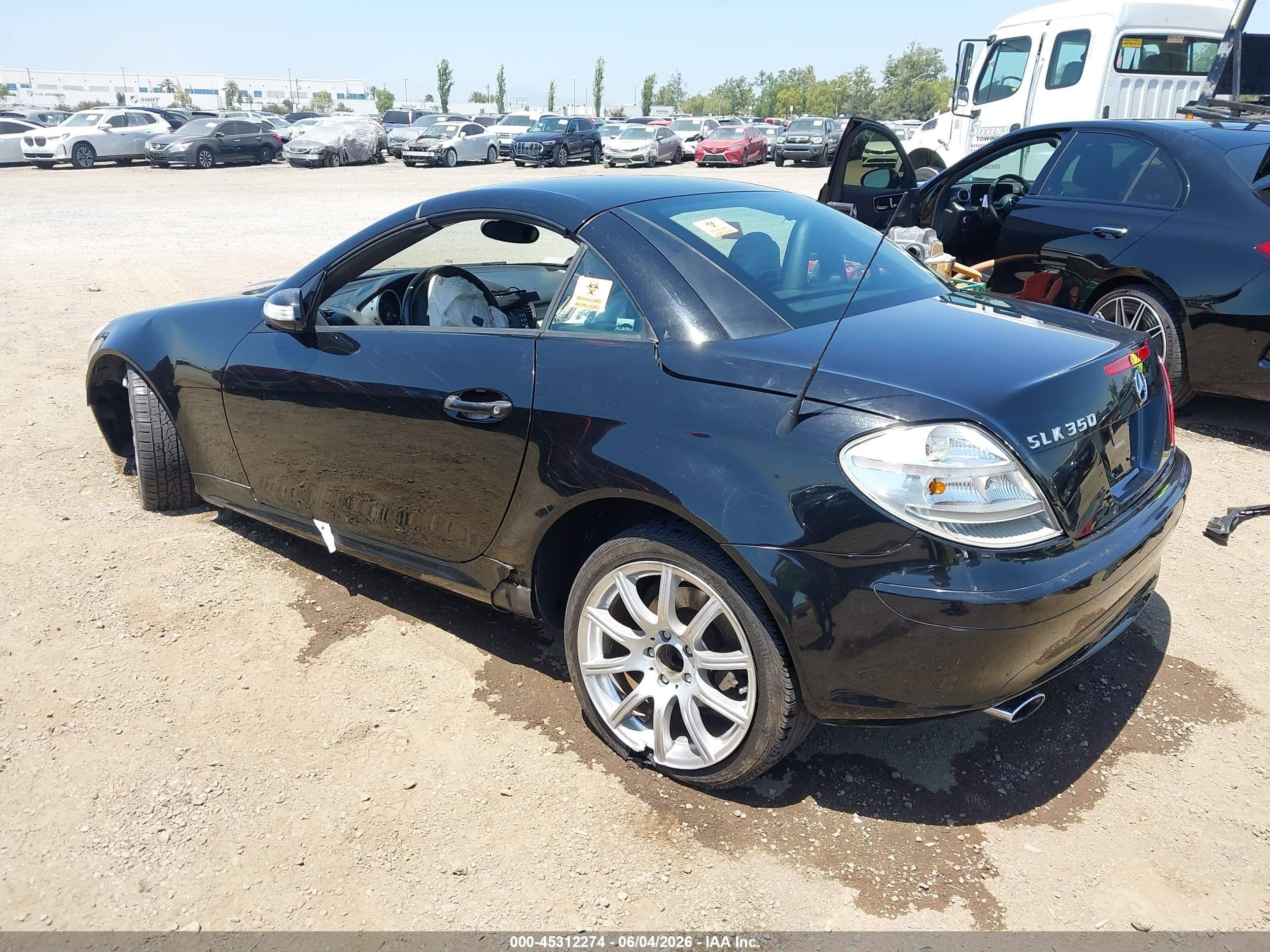 2006 Mercedes-benz Slk 350   Black vin: WDBWK56F96F117898