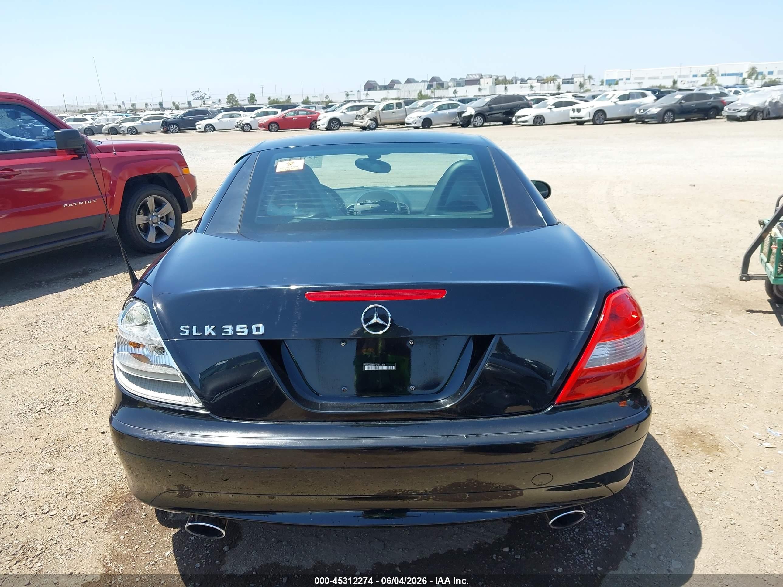 2006 Mercedes-benz Slk 350   Black vin: WDBWK56F96F117898