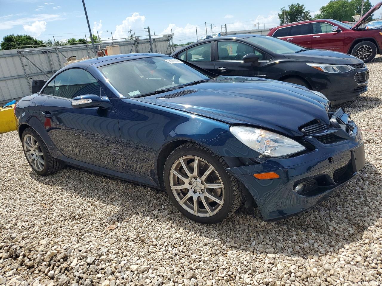 2006 Mercedes-benz Slk350 Blue vin: WDBWK56F96F125984