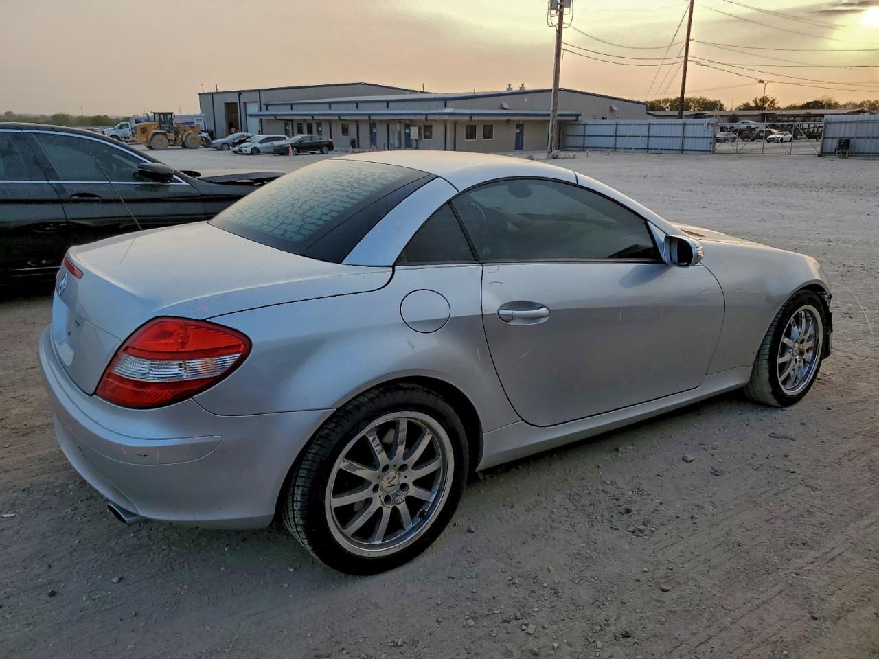 2007 Mercedes-benz Slk 350 Silver vin: WDBWK56F97F145170