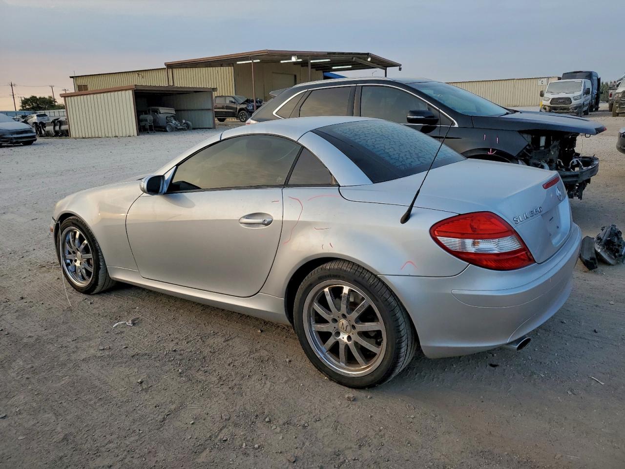 2007 Mercedes-benz Slk 350 Silver vin: WDBWK56F97F145170