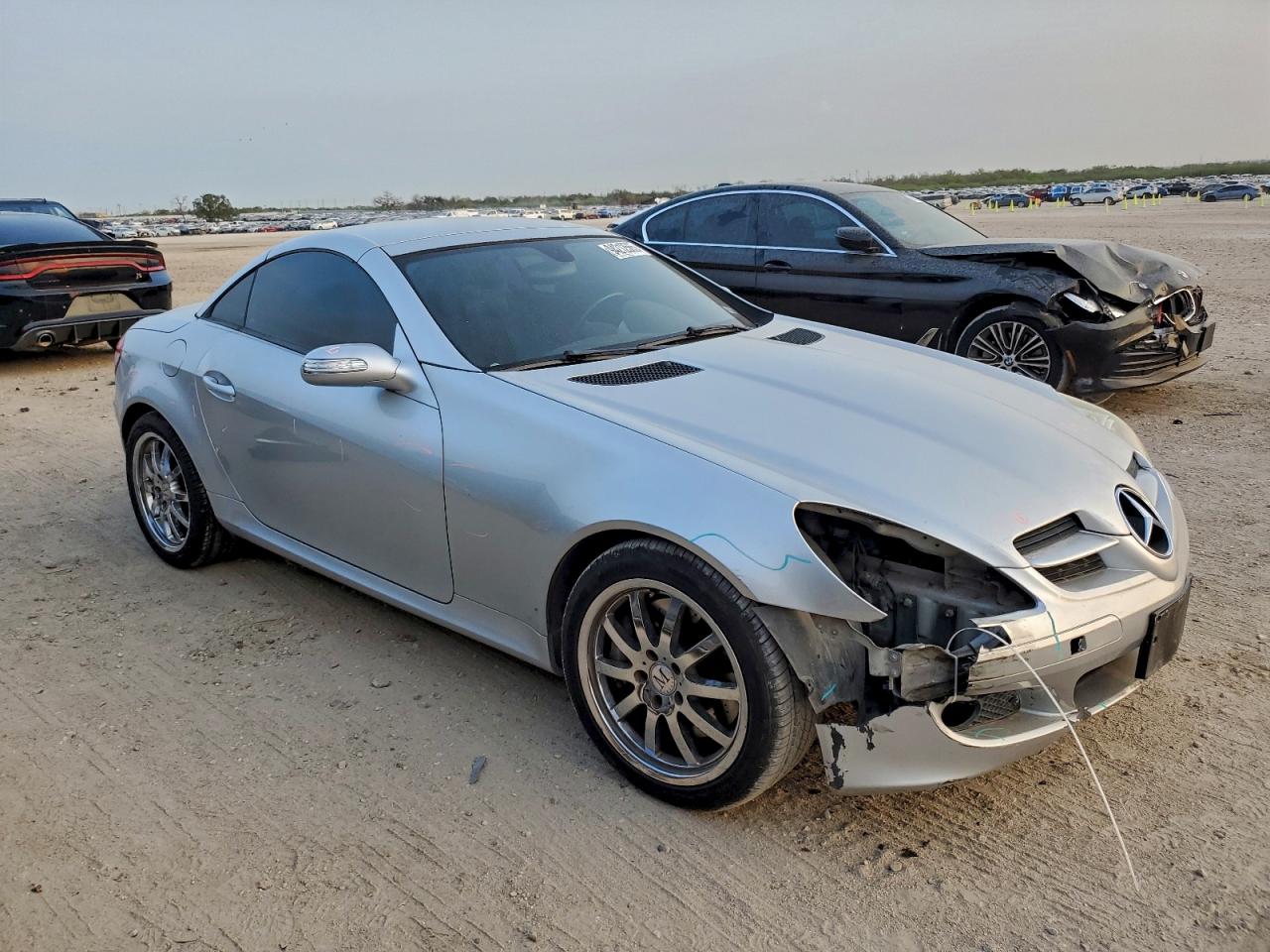 2007 Mercedes-benz Slk 350 Silver vin: WDBWK56F97F145170