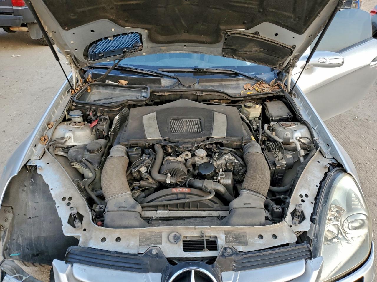 2007 Mercedes-benz Slk 350 Silver vin: WDBWK56F97F145170