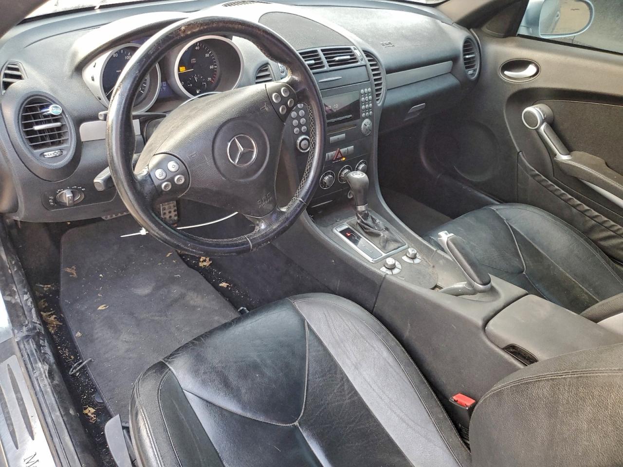 2007 Mercedes-benz Slk 350 Silver vin: WDBWK56F97F145170