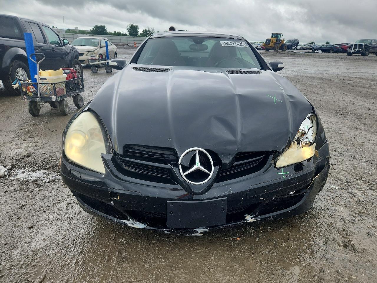 2006 Mercedes-benz Slk 350 Black vin: WDBWK56FX6F097886