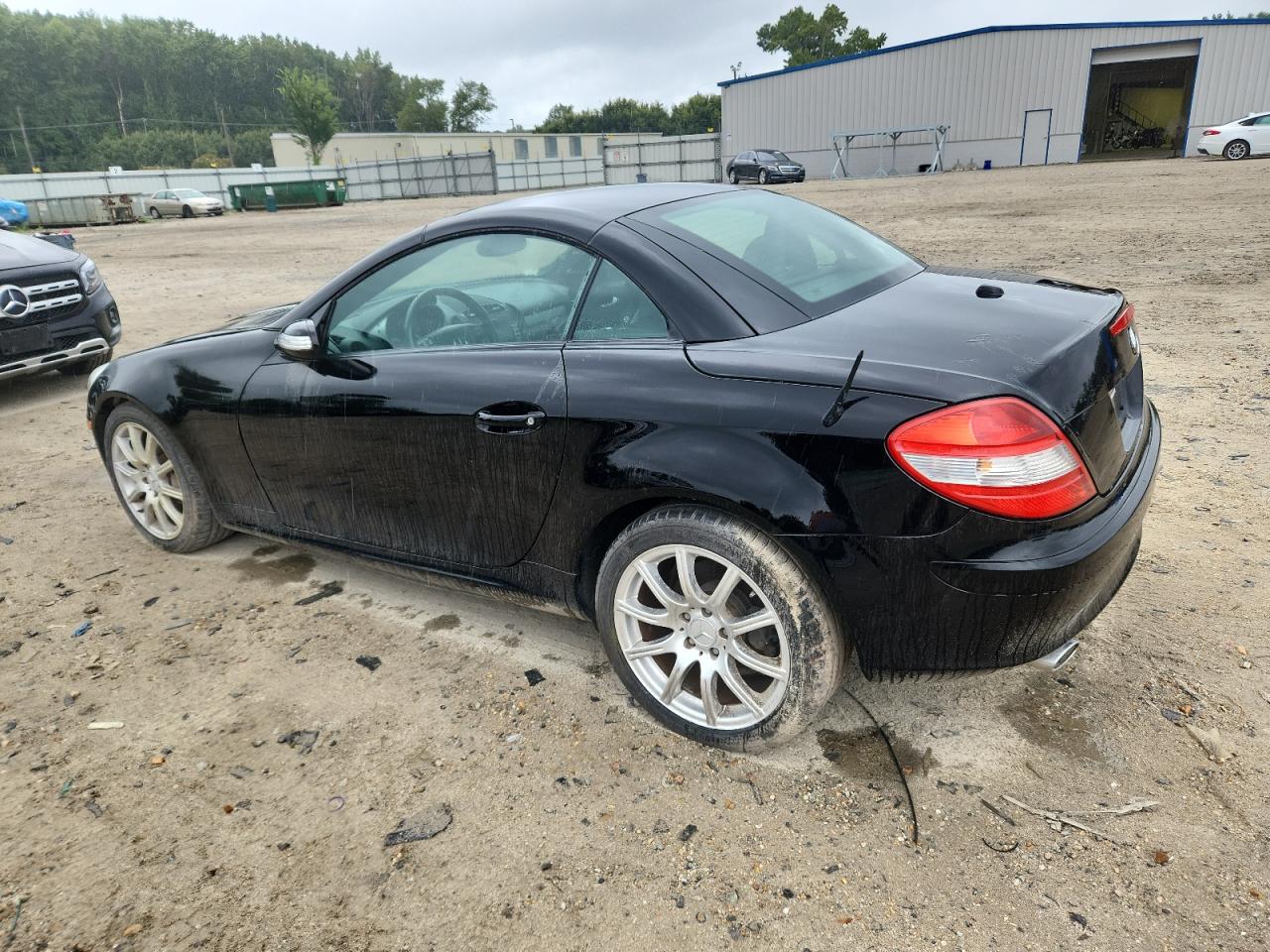 2007 Mercedes-benz Slk 350 Black vin: WDBWK56FX7F148904