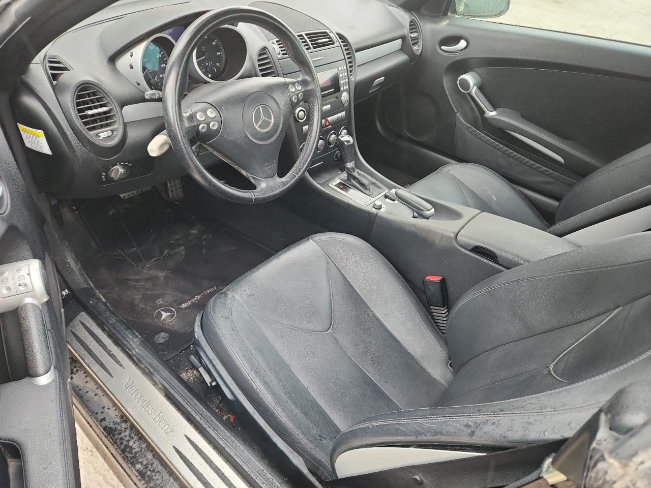 2007 Mercedes-benz Slk 350 Black vin: WDBWK56FX7F148904