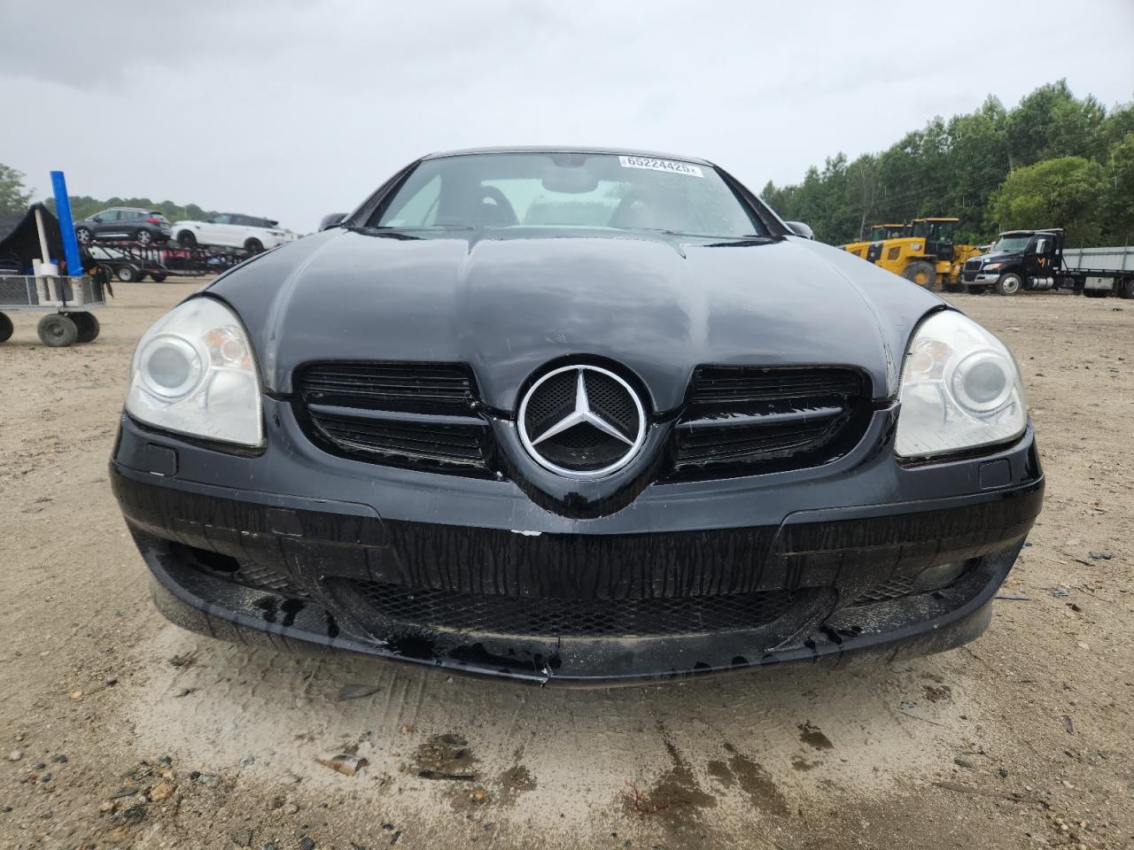 2007 Mercedes-benz Slk 350 Black vin: WDBWK56FX7F148904