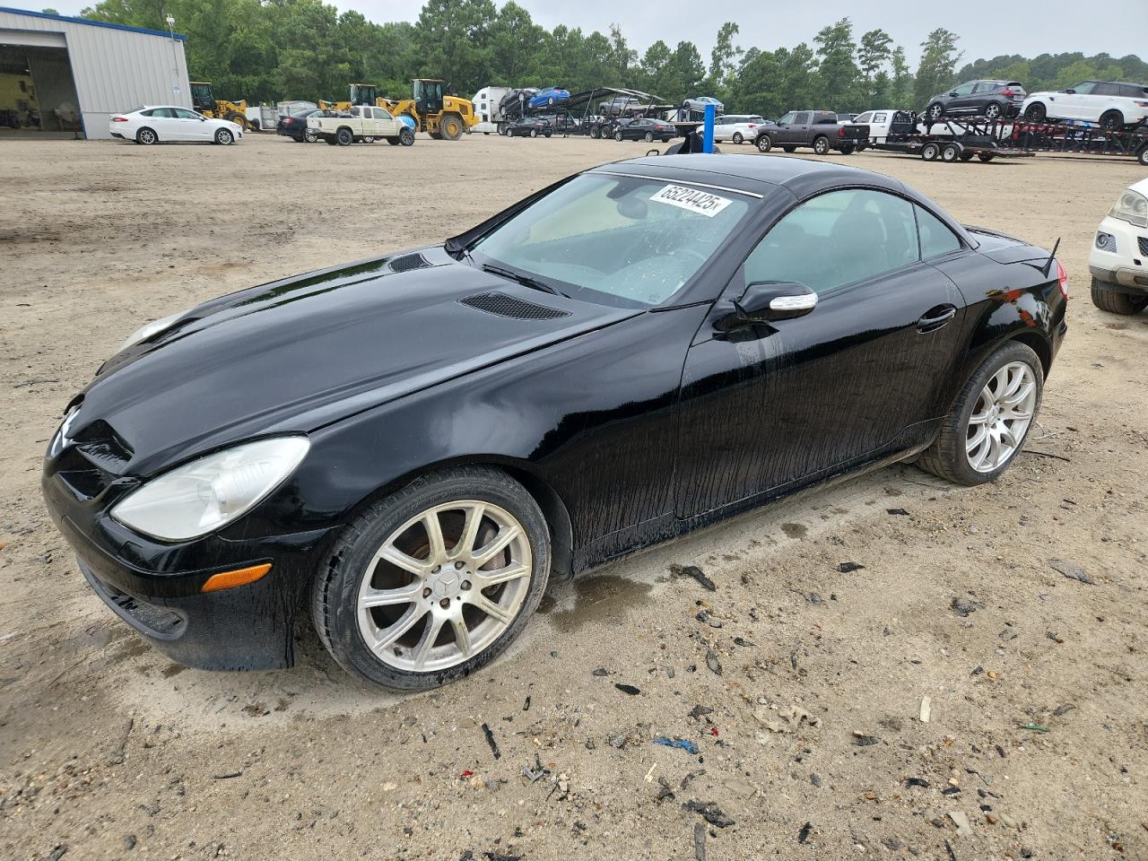 2007 Mercedes-benz Slk 350 Black vin: WDBWK56FX7F148904