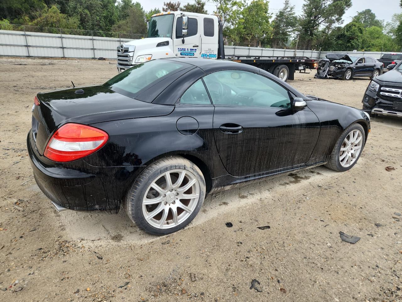 2007 Mercedes-benz Slk 350 Black vin: WDBWK56FX7F148904