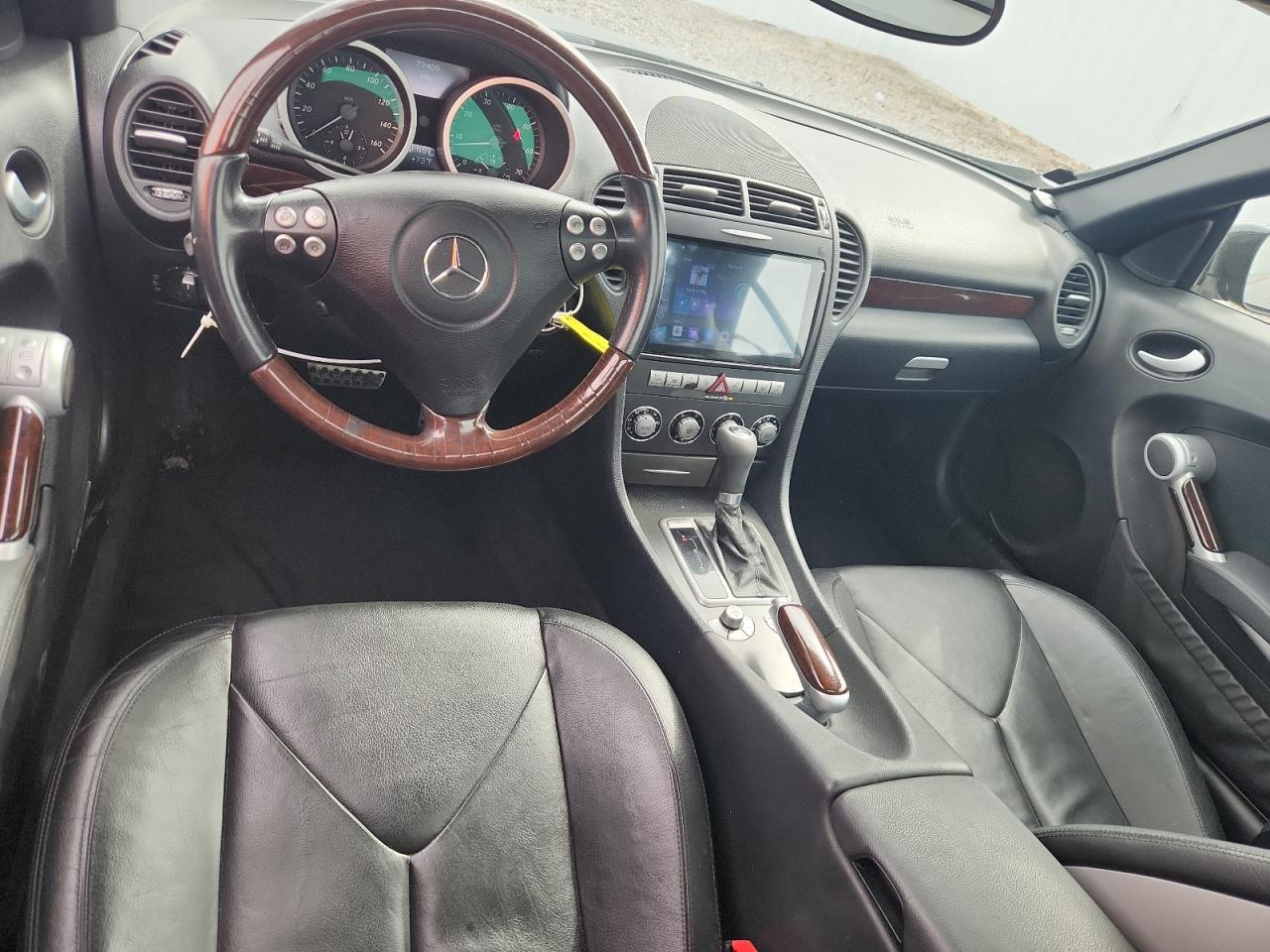 2007 Mercedes-benz Slk 350 Black vin: WDBWK56FX7F152791