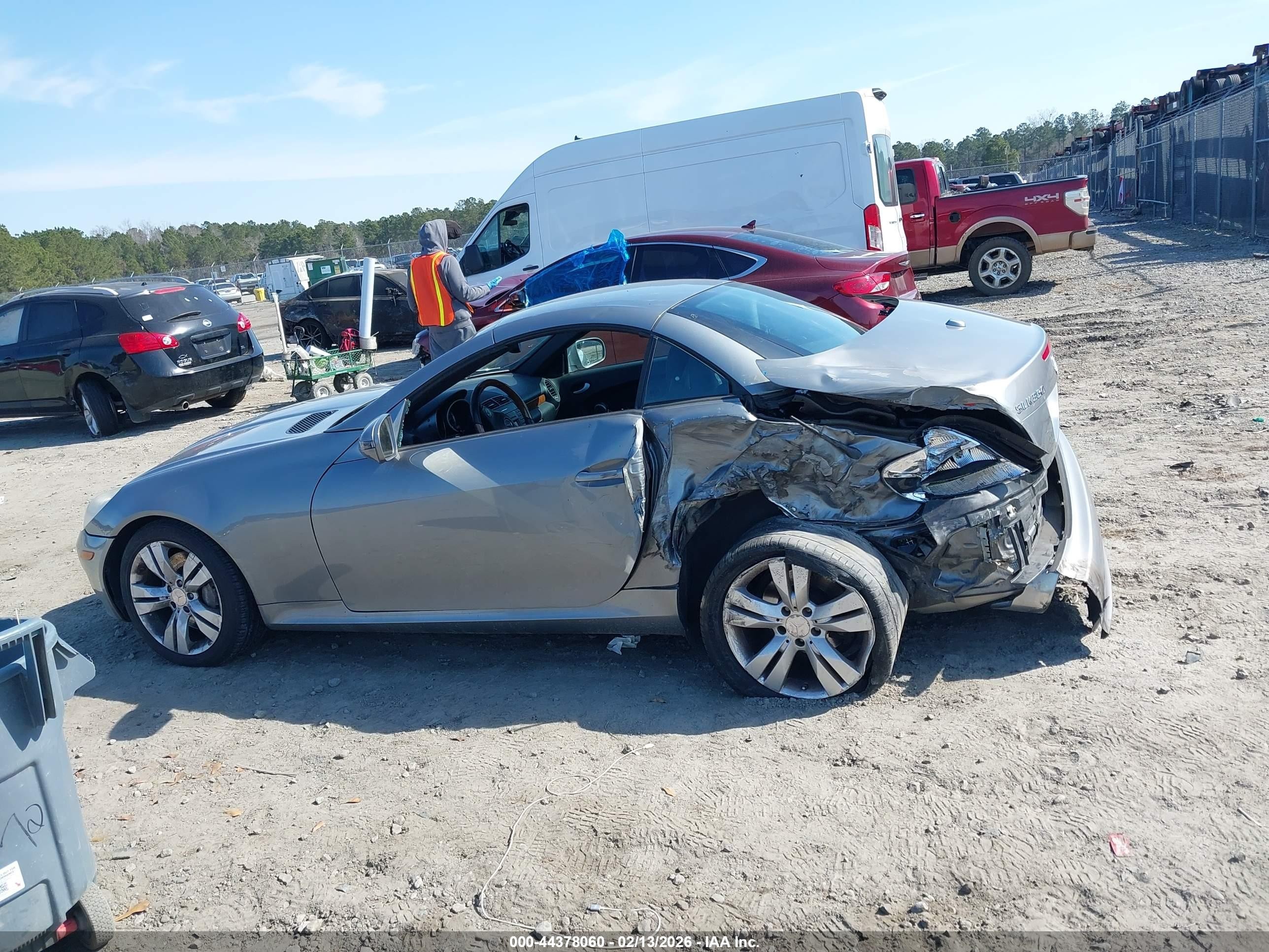 2009 Mercedes-benz Slk 350   Серебряный vin: WDBWK58F09F190028