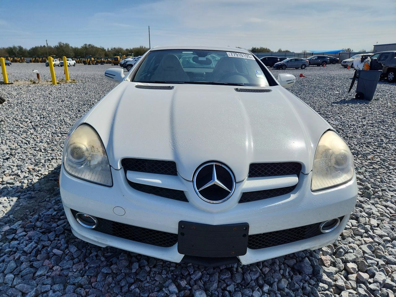 2009 Mercedes-benz Slk 350 White vin: WDBWK58F29F190984