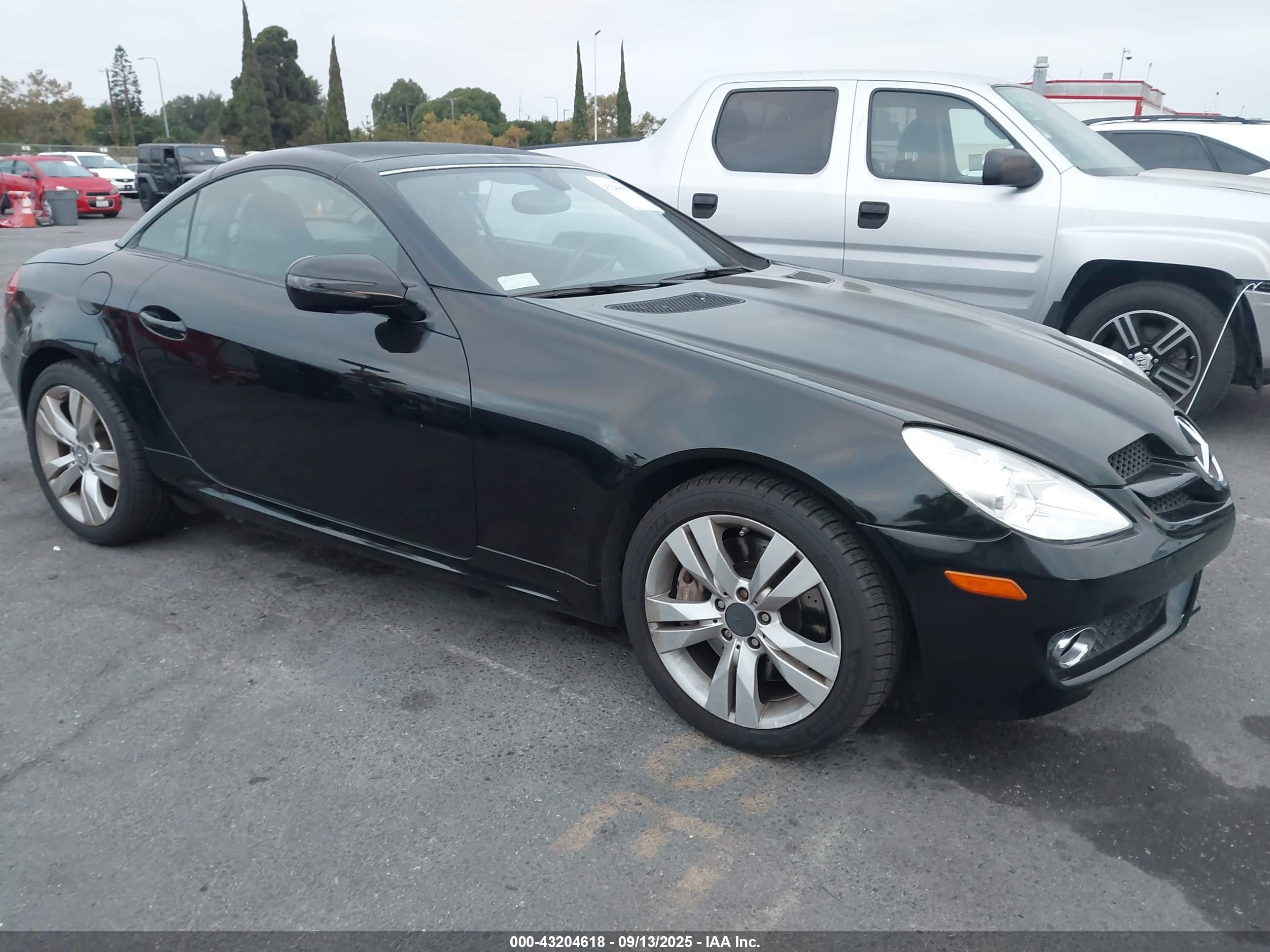 2009 Mercedes-benz Slk 350   Черный vin: WDBWK58F29F191603