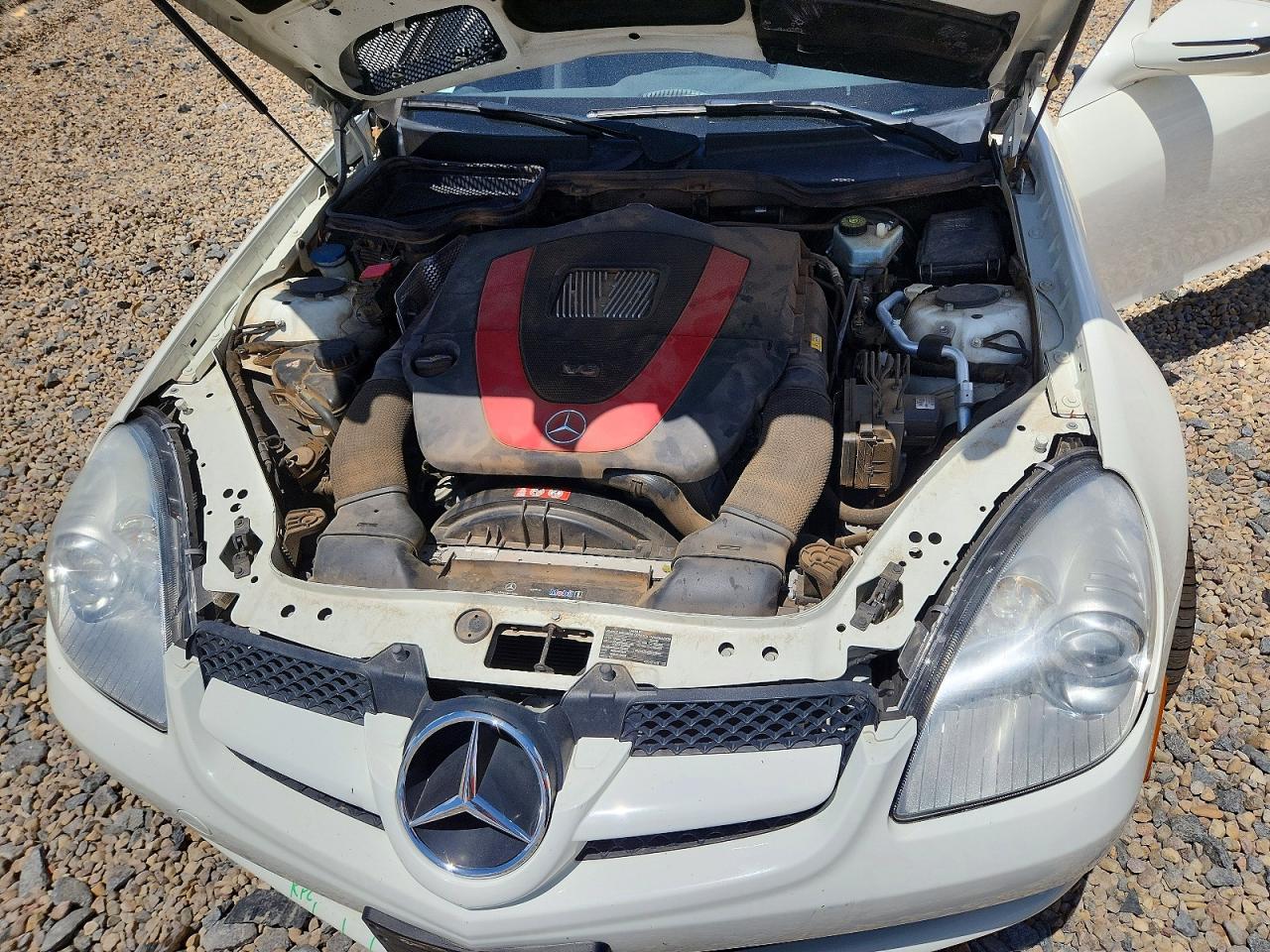 2009 Mercedes-benz Slk 350 White vin: WDBWK58F49F190808