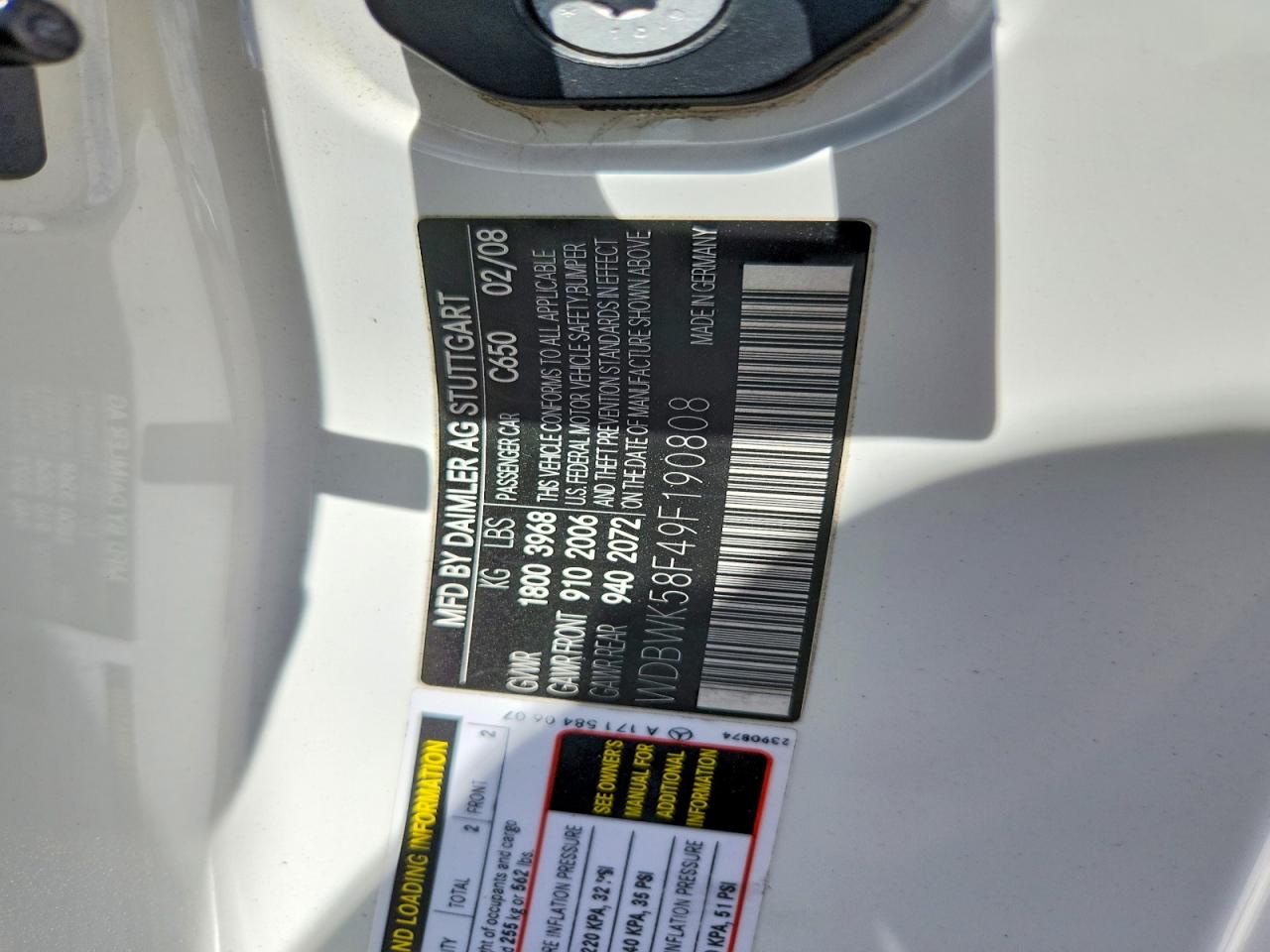 2009 Mercedes-benz Slk 350 White vin: WDBWK58F49F190808