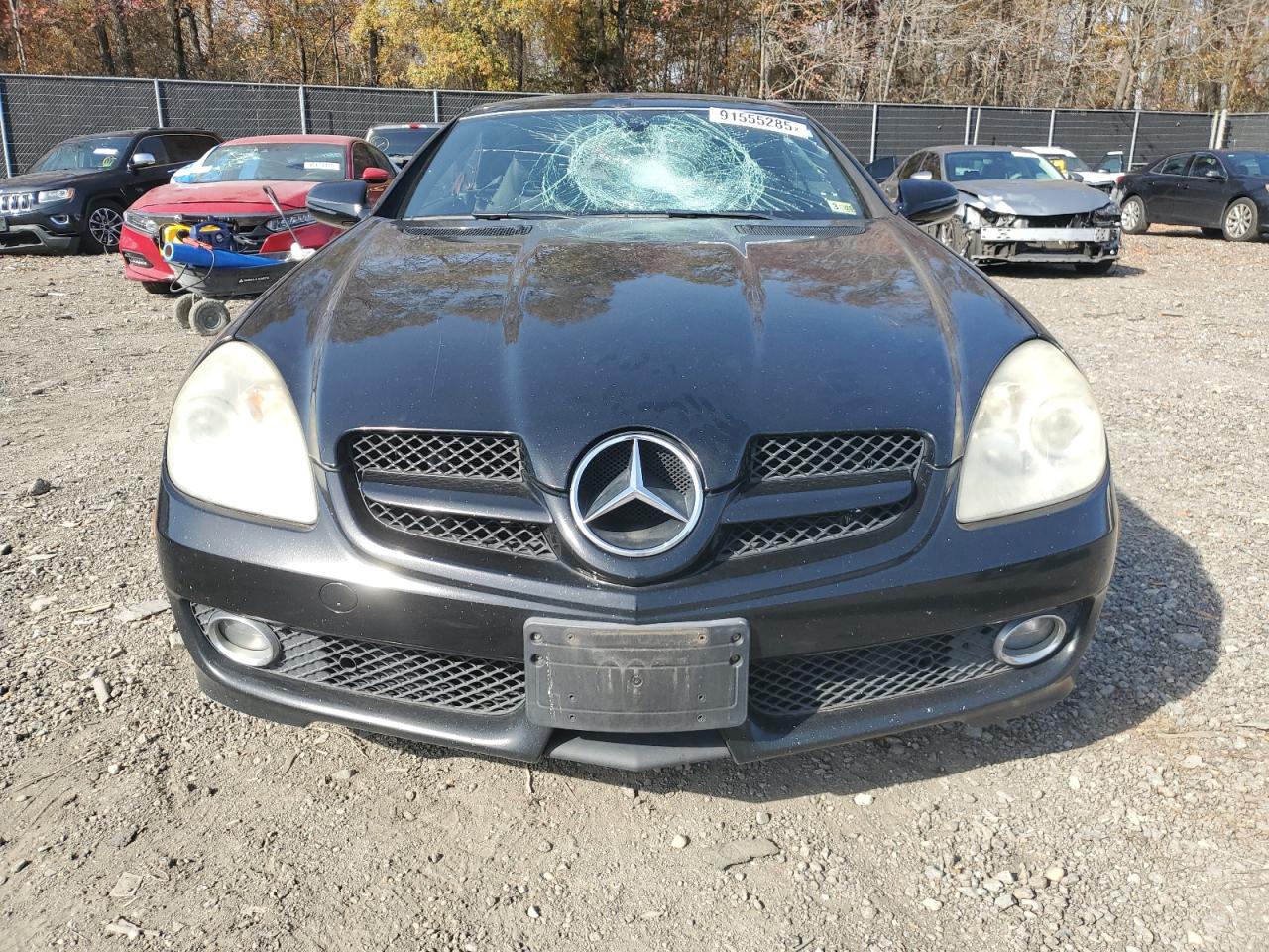 2009 Mercedes-benz Slk 350 Black vin: WDBWK58F49F191859